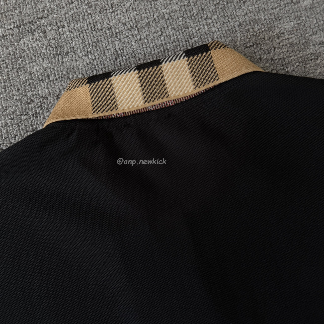 Burberry Plaid Collar Polo Shirt Pure Cotton 8072661s (4) - www.newkick.vip